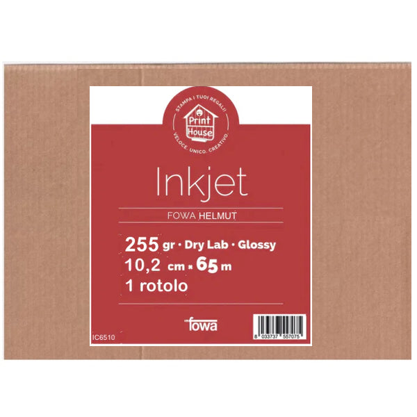 Fowa Helmut Carta Dry Lab 10,2cm x 65m 255gr Glossy IC6510 Fowa Helmut Carta Dry Lab 10,2cm x 65m 255gr Glossy IC6510